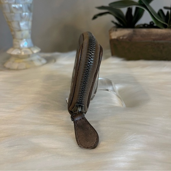 Bottega Veneta Intrecciato Lambskin Zip Around Coin Wallet Purse Card Holder - Picture 5 of 8